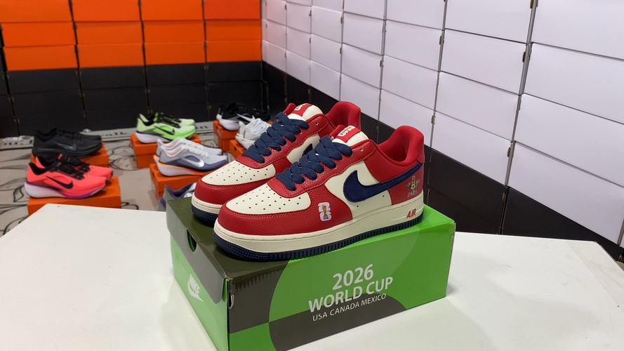 Nike Air Force 1 Low Red White Navy