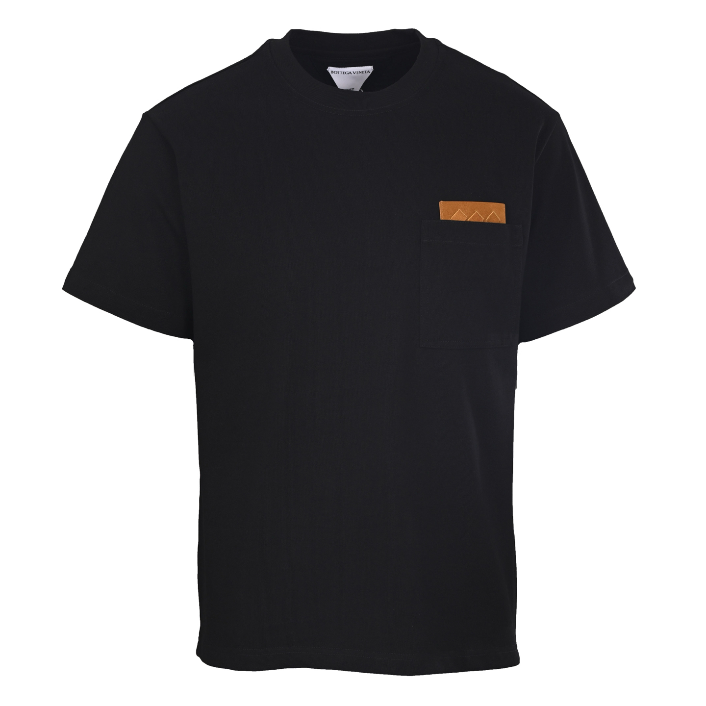 Bottega Veneta Intrecciato Suede-Pocket Drop-Shoulder T-Shirt