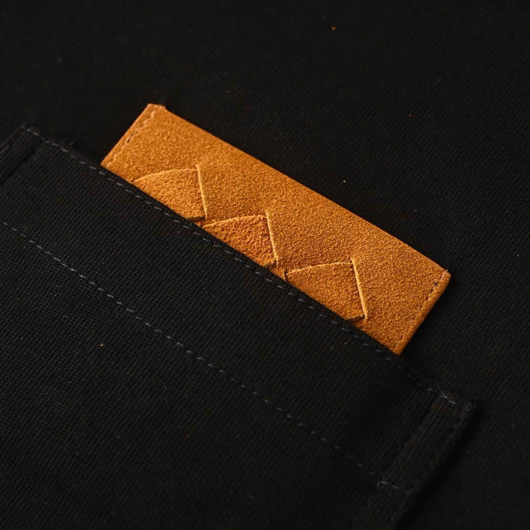 Bottega Veneta Intrecciato Suede-Pocket Drop-Shoulder T-Shirt view