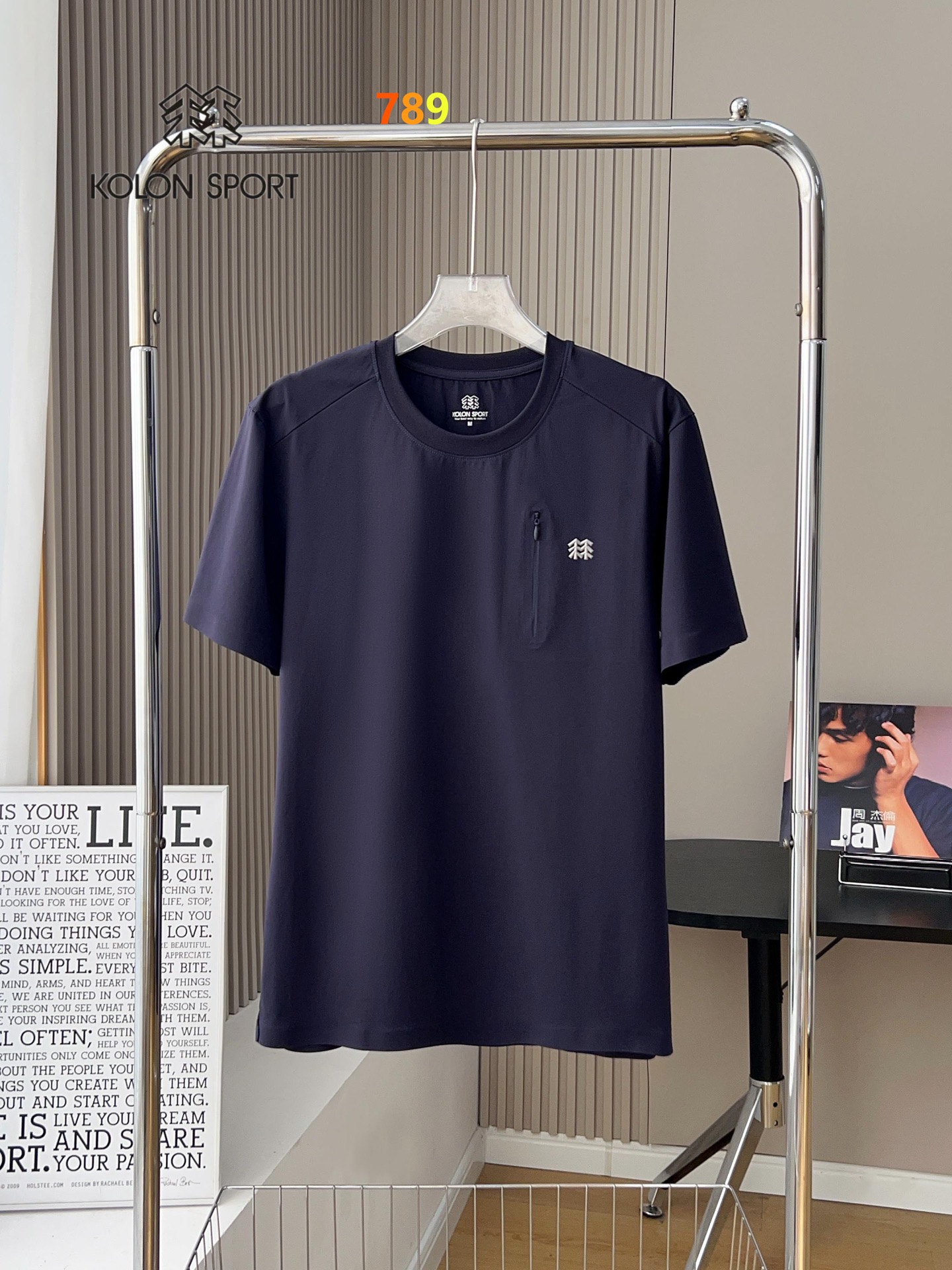 Kolon Sport Zip-Pocket Quick-Dry Tee view