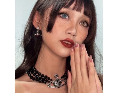 Vivienne Westwood Classic Saturn Crystal Necklace view 2