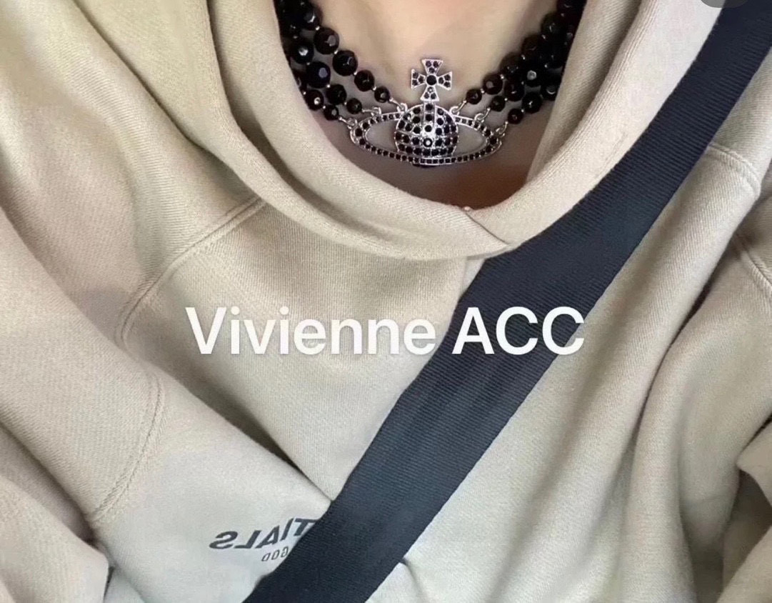 Vivienne Westwood Classic Saturn Crystal Necklace view