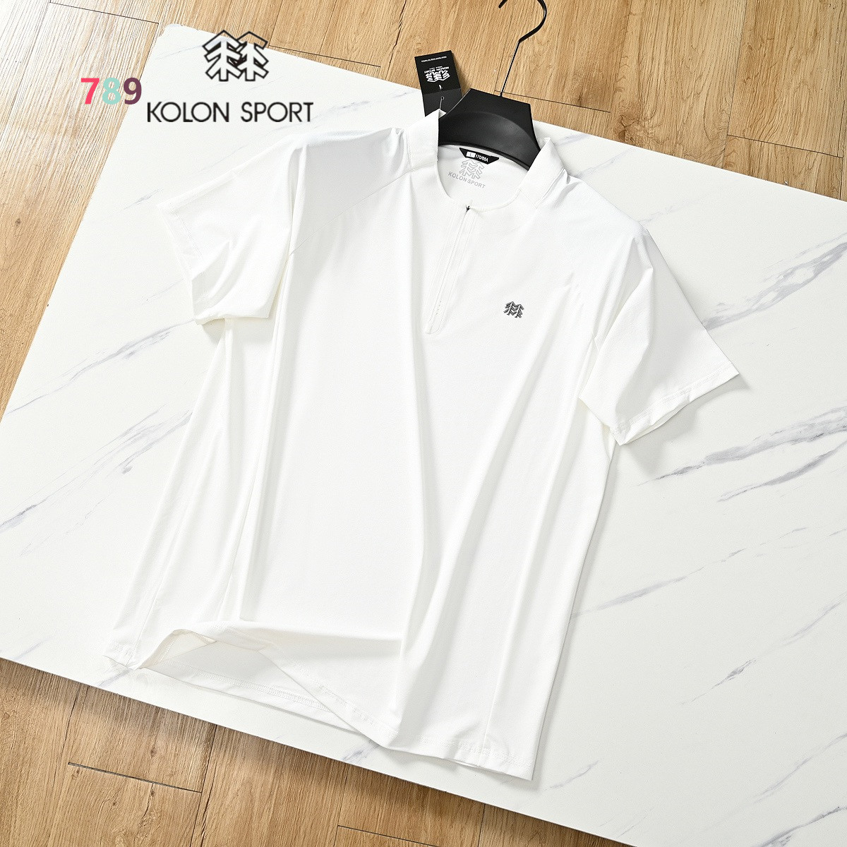 Kolon Sport Half-Zip Stand-Collar Functional Tee view