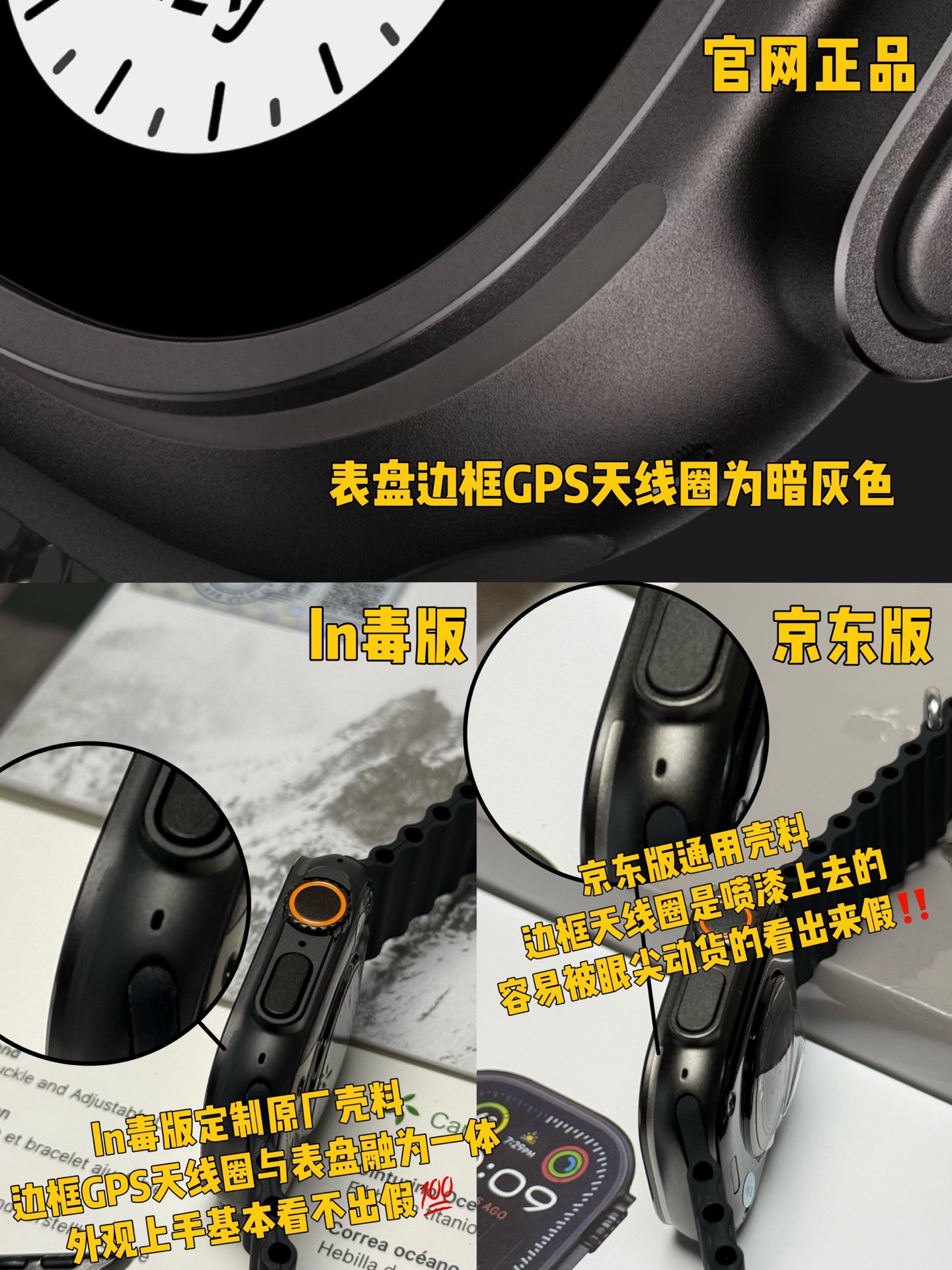 Apple Watch Ultra 3 — Counterfeit vs
