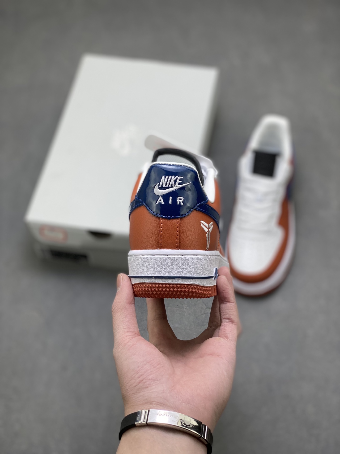 Nike Air Force 1 07 Low White Burnt Orange Blue view