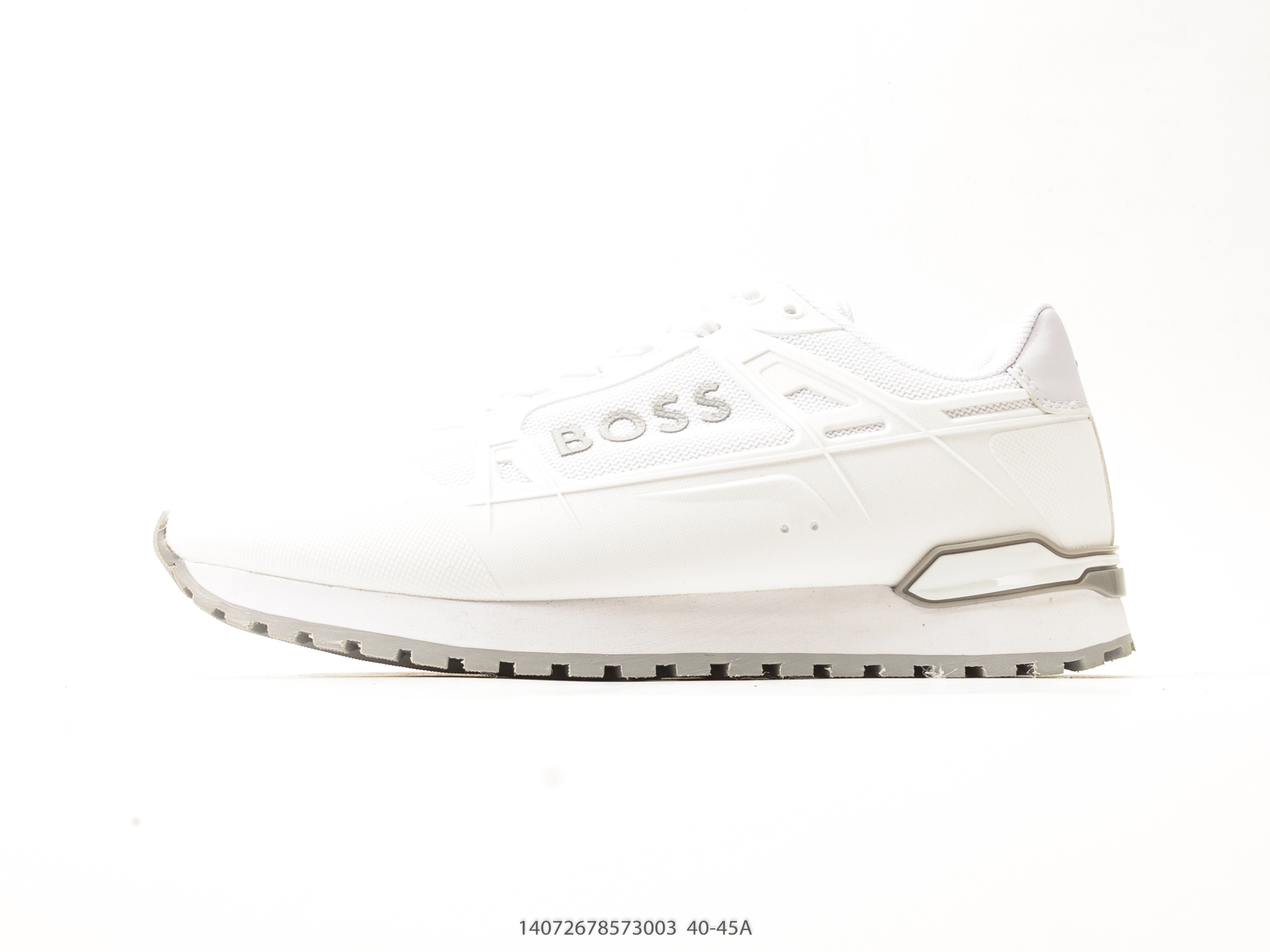 Hugo Boss Leather Nappa Mesh Low Dress Sneaker
