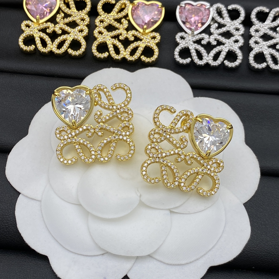 Loewe New-Arrival Anagram Logo Stud Earrings view