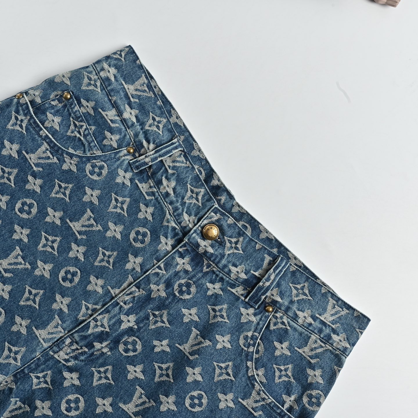 Louis Vuitton Monogram Denim Shorts view