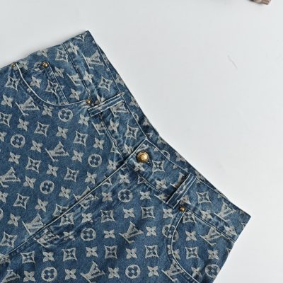 Louis Vuitton Monogram Denim Shorts view 6