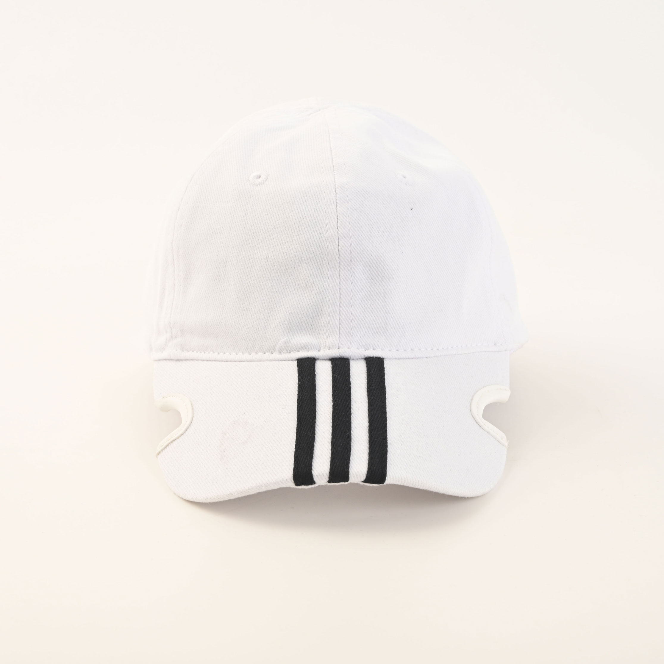 Balenciaga BLCG Vintage Three-Stripe Slit-Brim Soft Baseball Cap