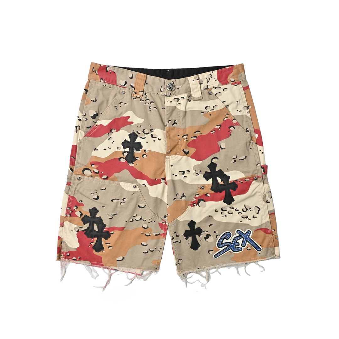 Chrome Hearts Camouflage Denim Shorts Set view