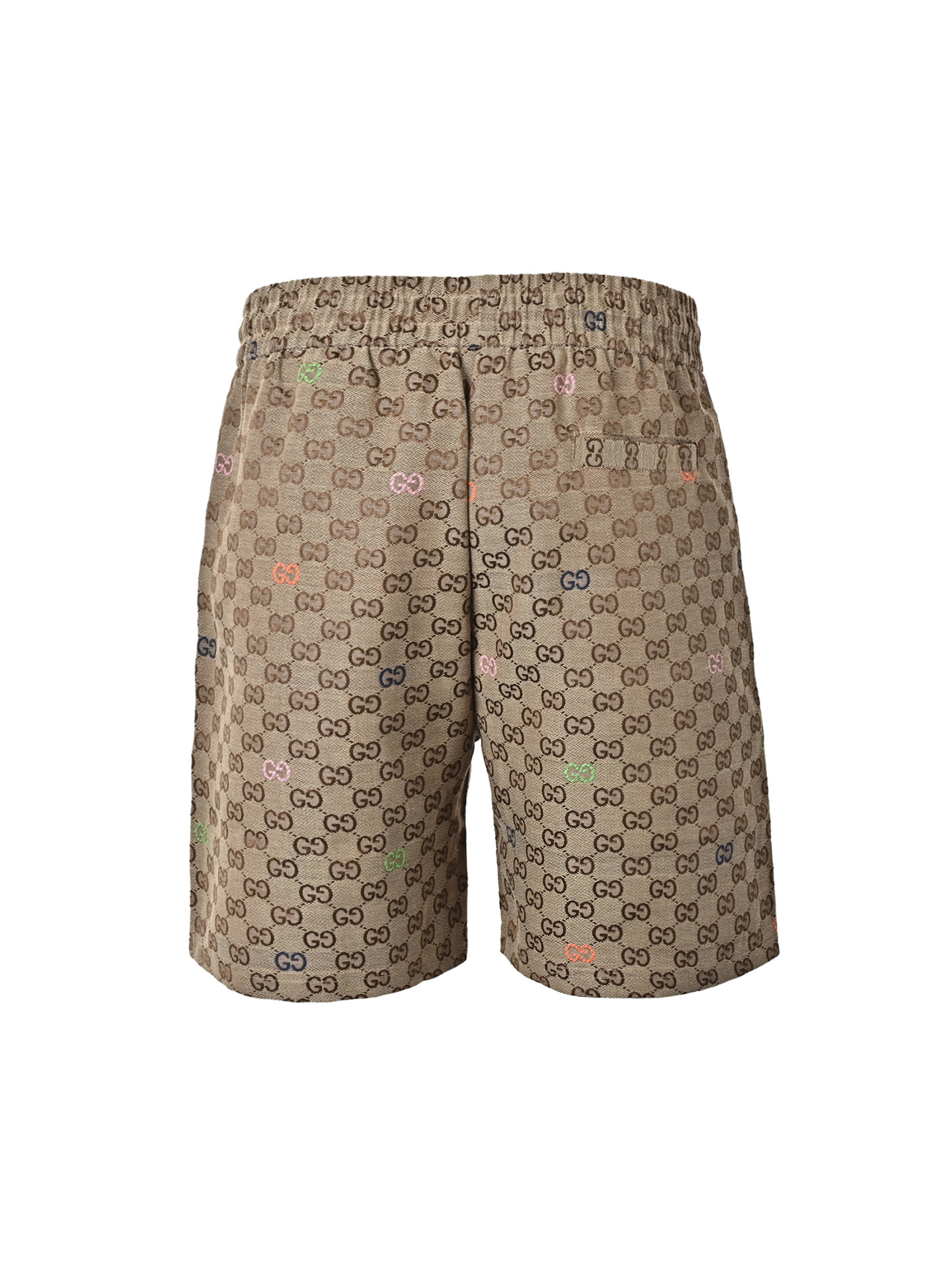 Gucci Double-G Jacquard Shorts Khaki view