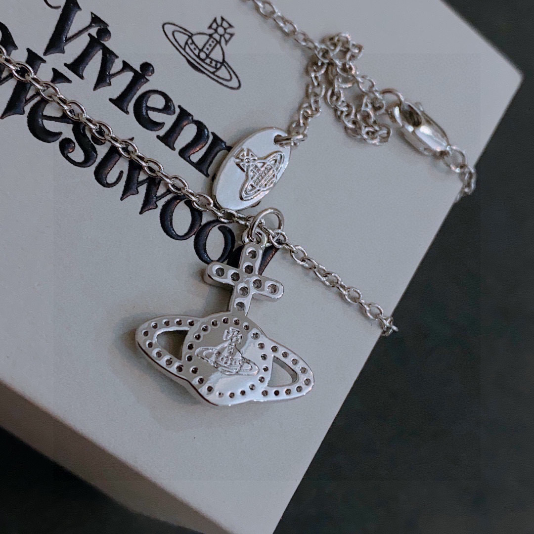 Vivienne Westwood Saturn Pendant Necklace view