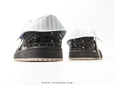 Nike Dunk Low Black White view 6