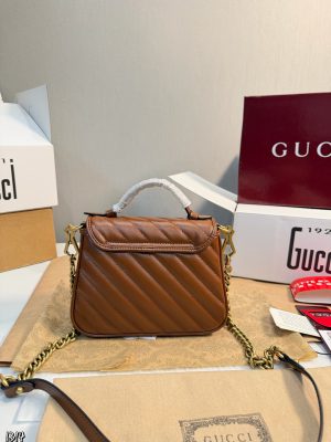 Gucci GG Marmont Small Messenger Bag Caramel view 6