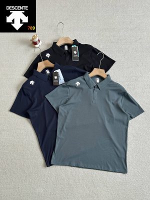 Descente High-Stretch Quick-Dry Bonded Polo Shirt