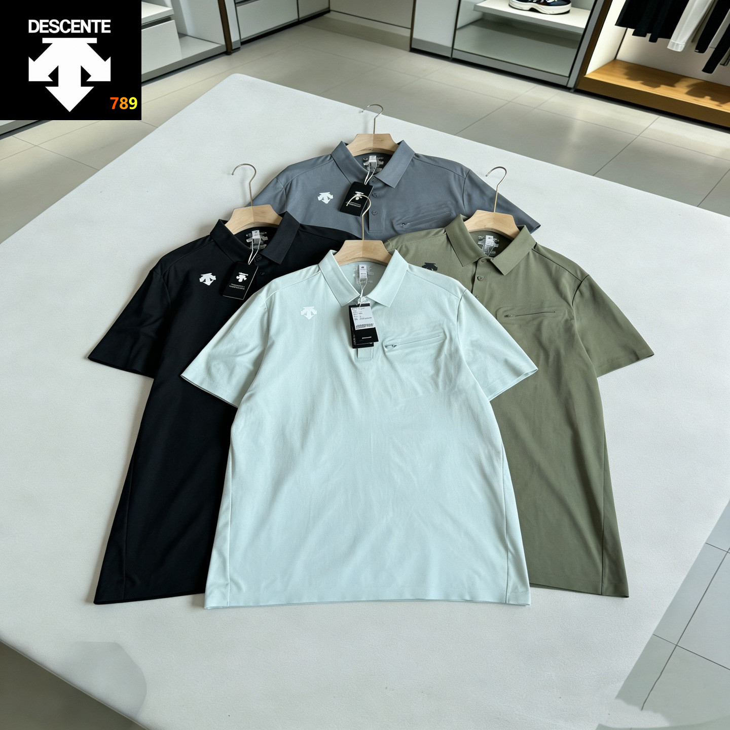 Descente Summer Bonded-Pocket Quick-Dry Tee