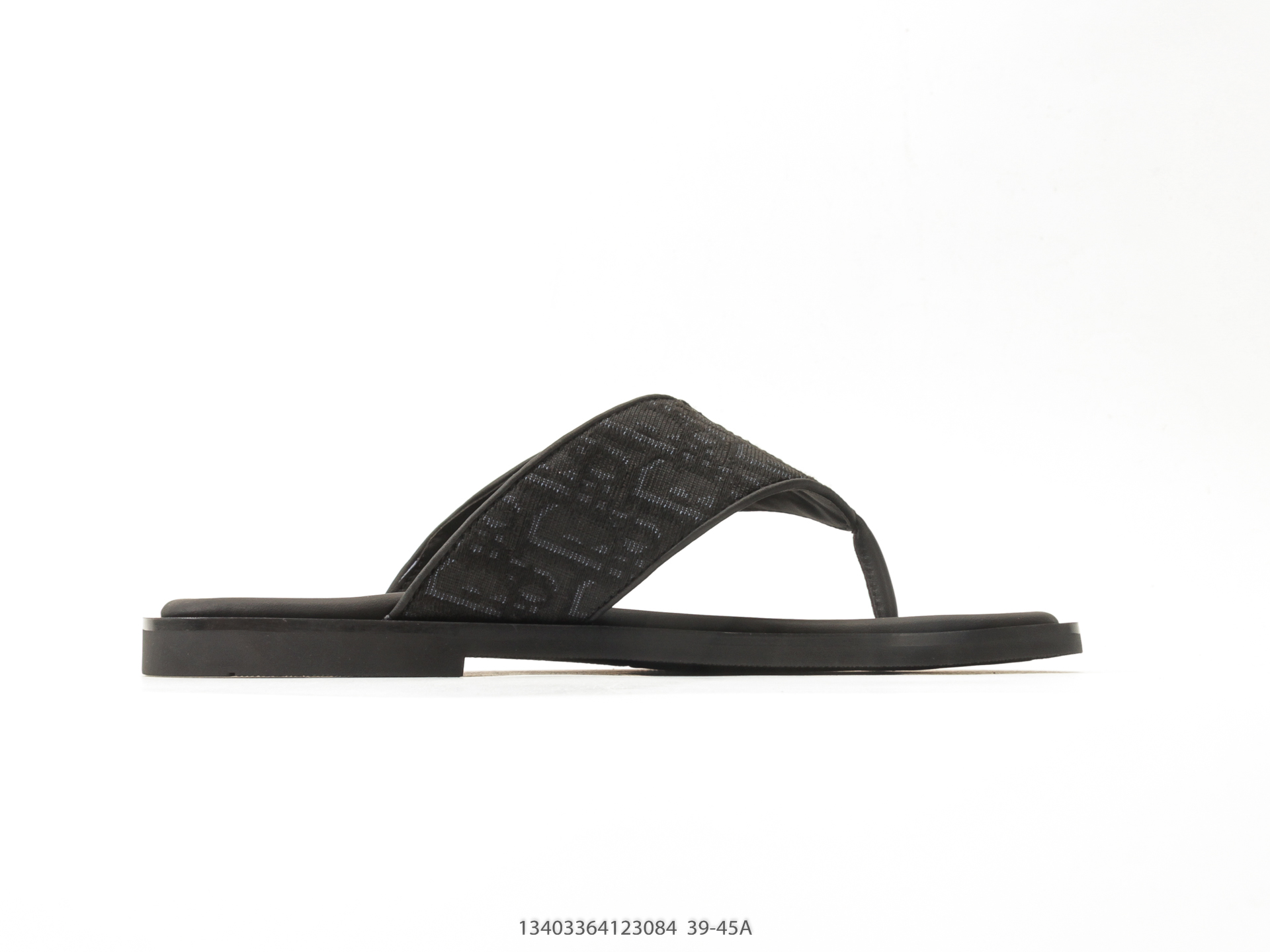 Dior H-Town Oblique Slide Sandal Black view