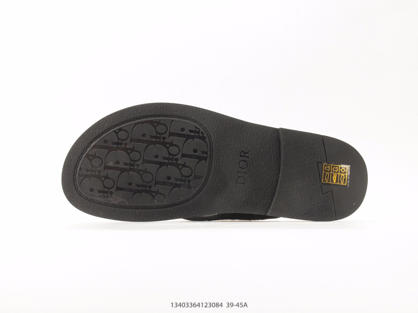 Dior H-Town Oblique Slide Sandal Black view