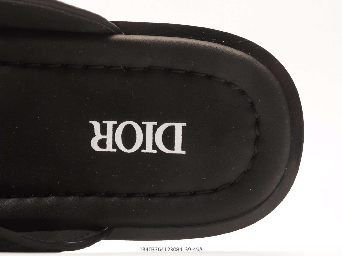 Dior H-Town Oblique Slide Sandal Black view