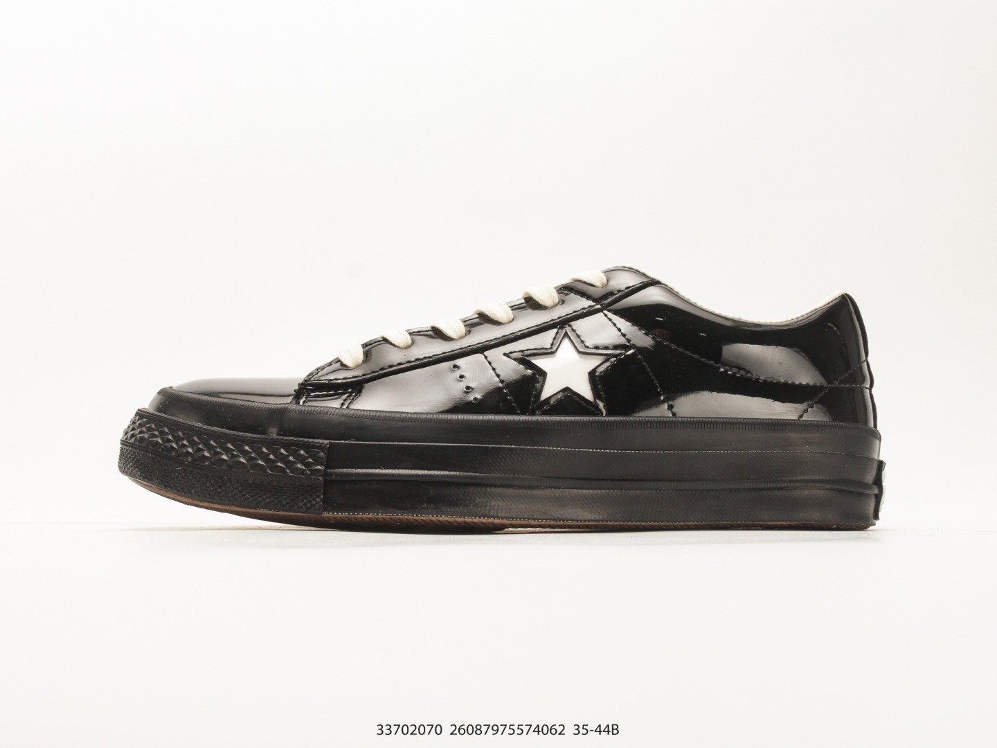 Converse One Star 95 Patent Leather White Black