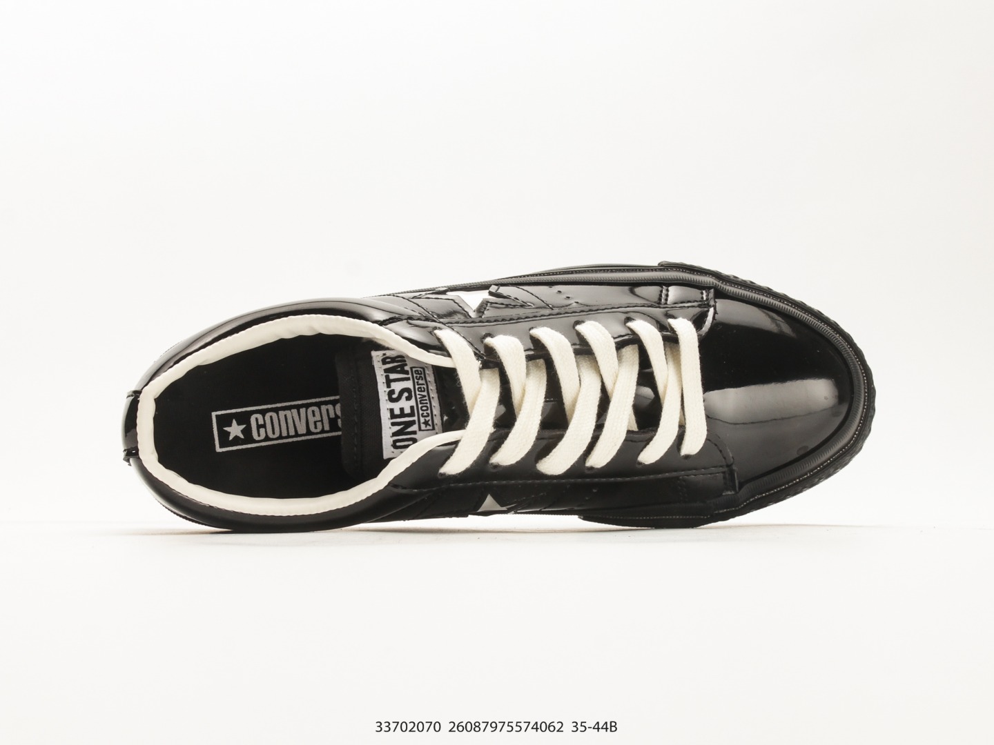 Converse One Star 95 Patent Leather White Black view