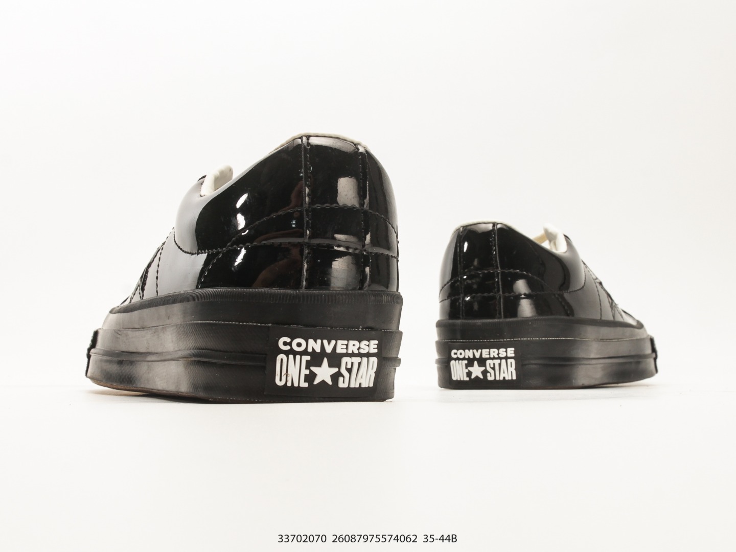 Converse One Star 95 Patent Leather White Black view