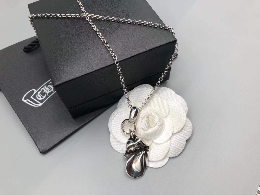 Chrome Hearts Tongue Pendant Necklace