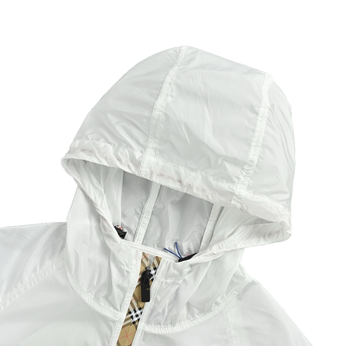 Burberry Check-Placket Silicone Badge Nylon Sun-Protection Jacket view