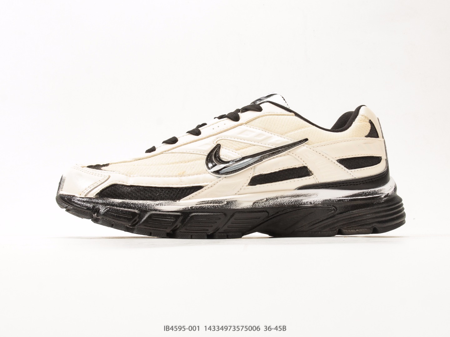 Nike Initiator Retro Casual Running Shoe Cream Black IB4595-001