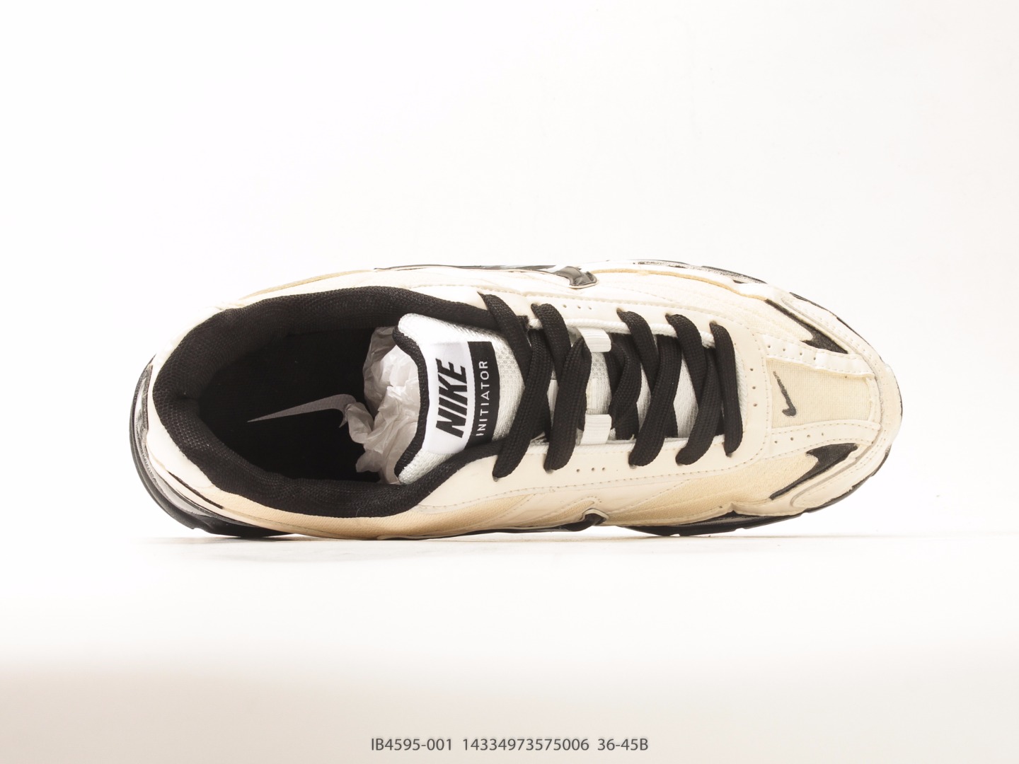 Nike Initiator Retro Casual Running Shoe Cream Black IB4595-001 view