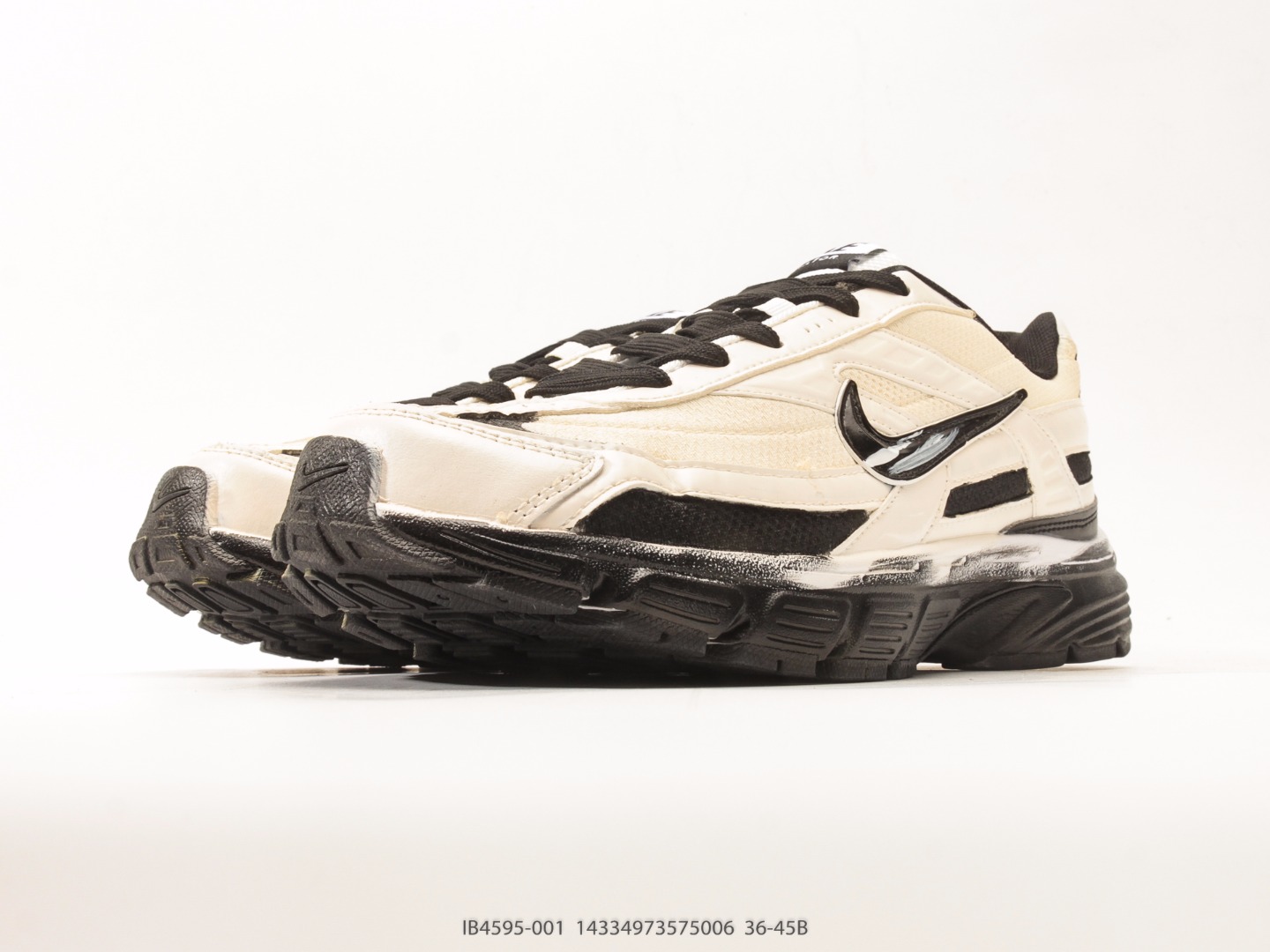 Nike Initiator Retro Casual Running Shoe Cream Black IB4595-001 view