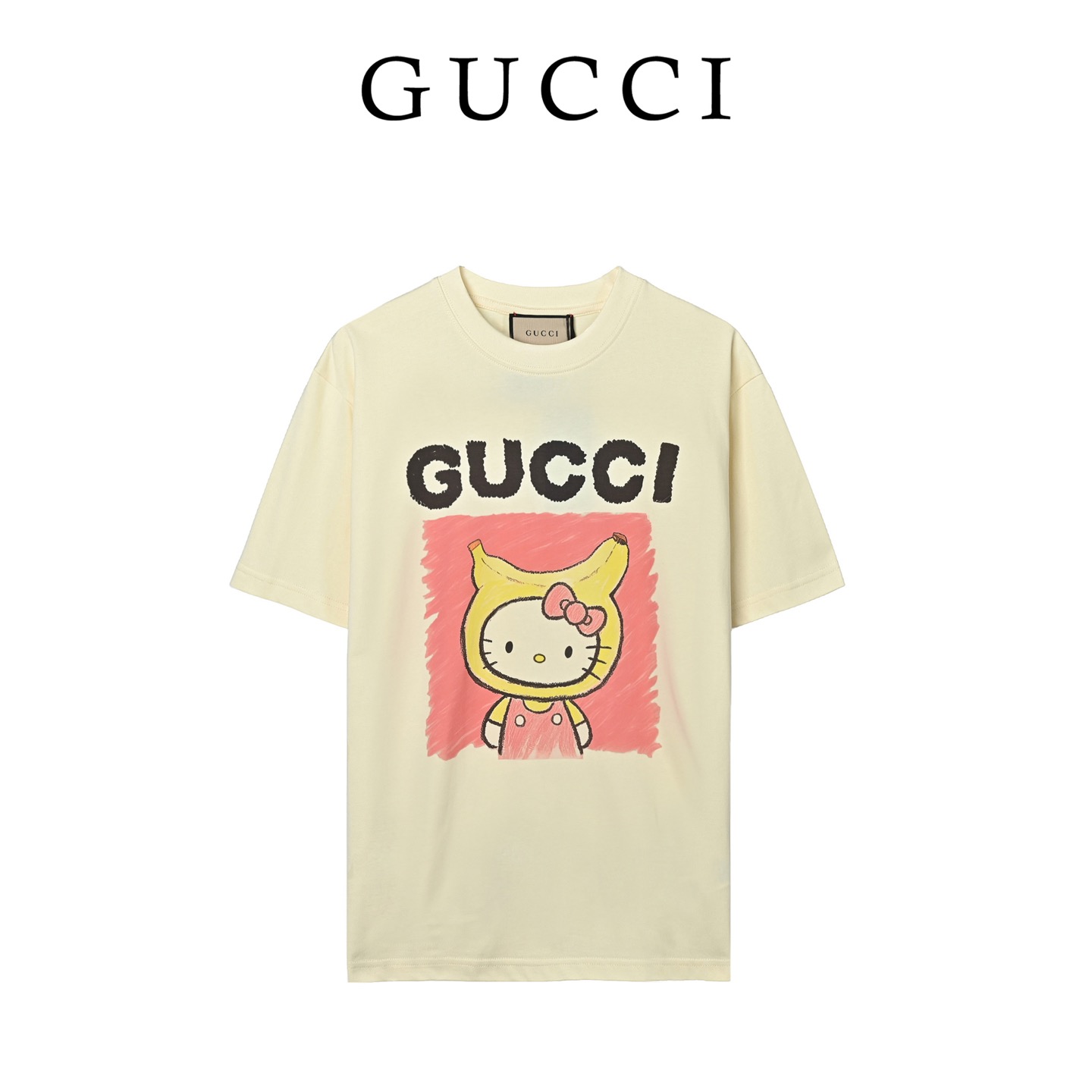 Gucci Early Spring Cartoon-Print Short-Sleeve T-Shirt