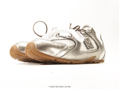 MiuMiu x New Balance 530 SL Caramel Brown Distressed view 5