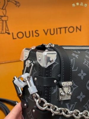 Louis Vuitton Side Trunk East West Silver Hardware view 3