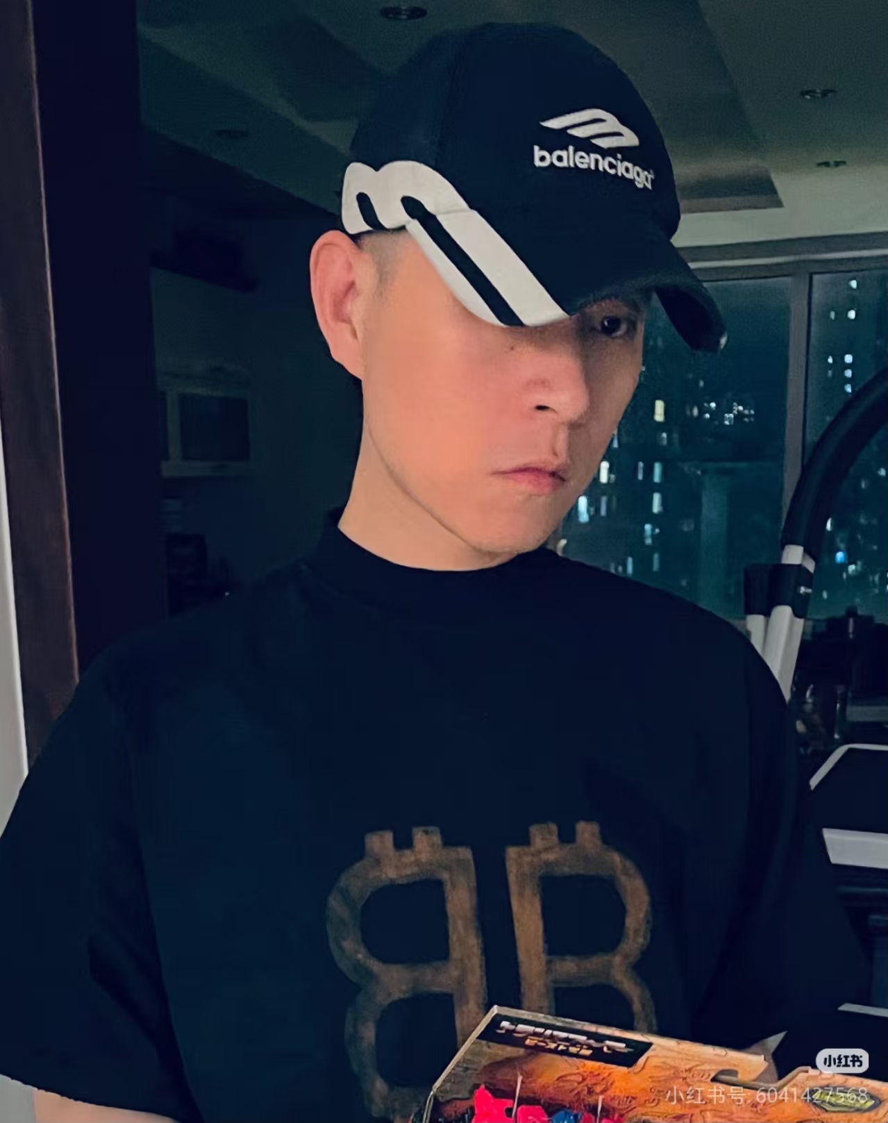 Balenciaga BLCG 2026 3B Logo Black-White Double-Stripe Soft Baseball Cap