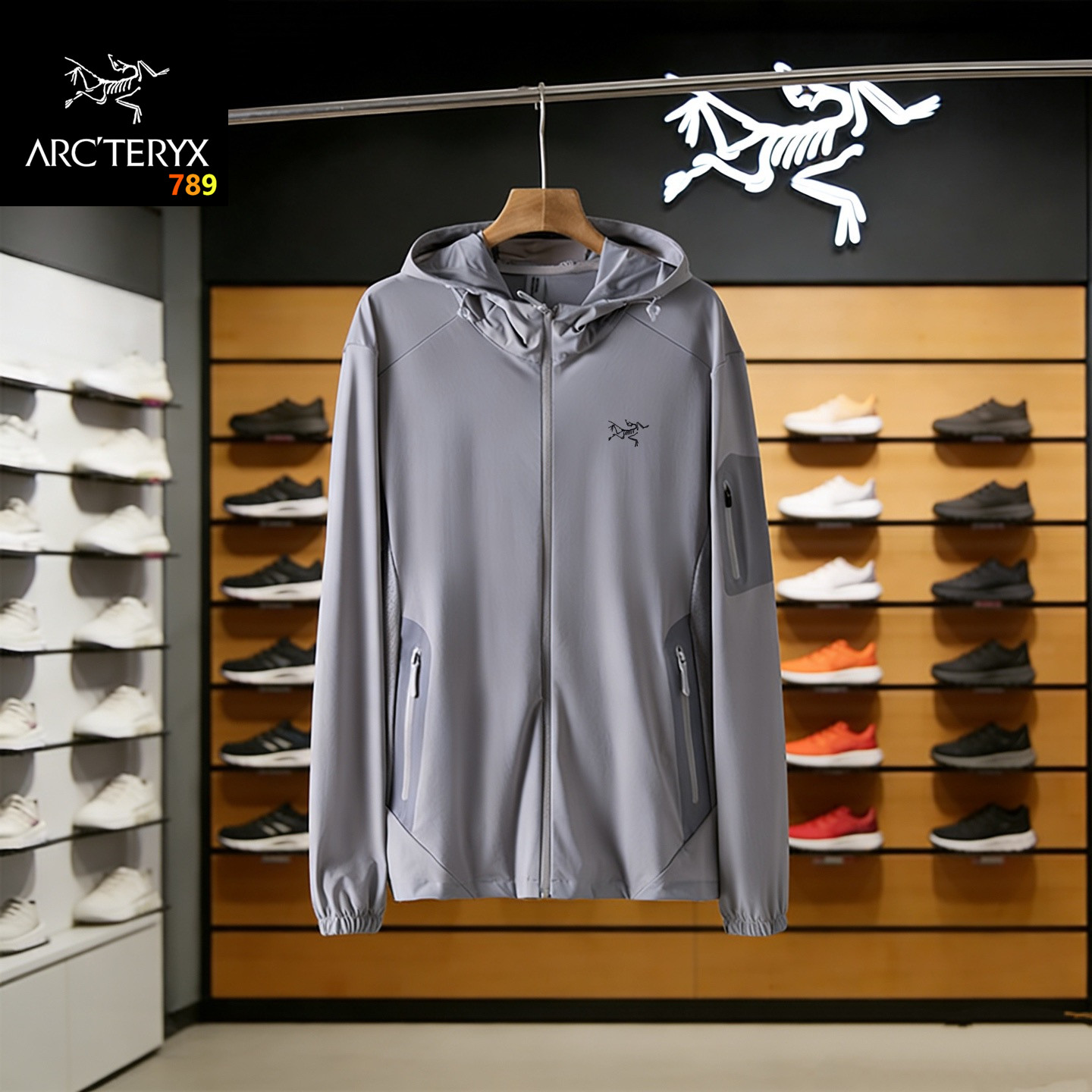 Arc'teryx 2026 Hooded Outdoor Sun-Protection Jacket Black / Grey / Olive view