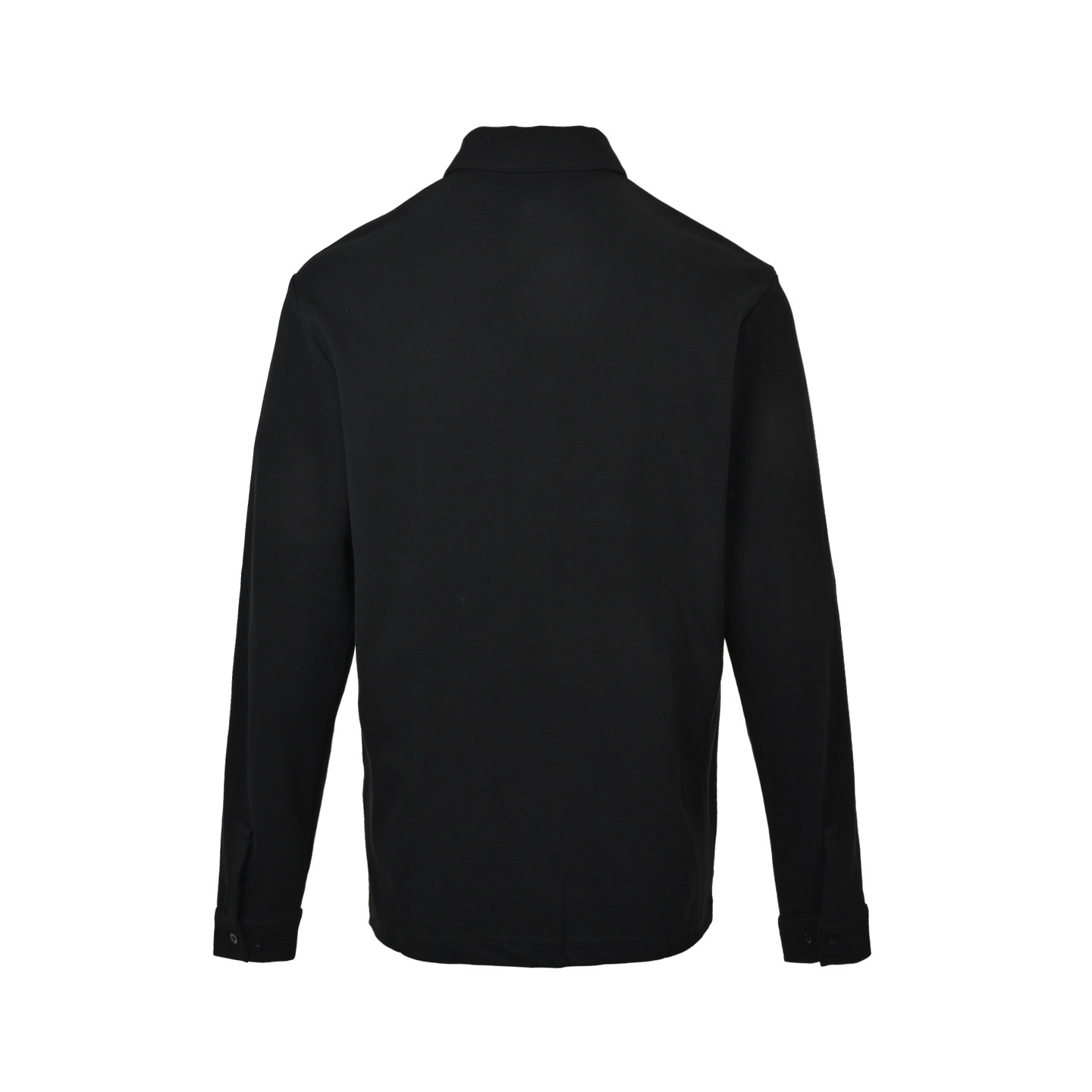 Gucci Shield New Emblem Embroidered Pique Cotton Long-Sleeve Shirt view