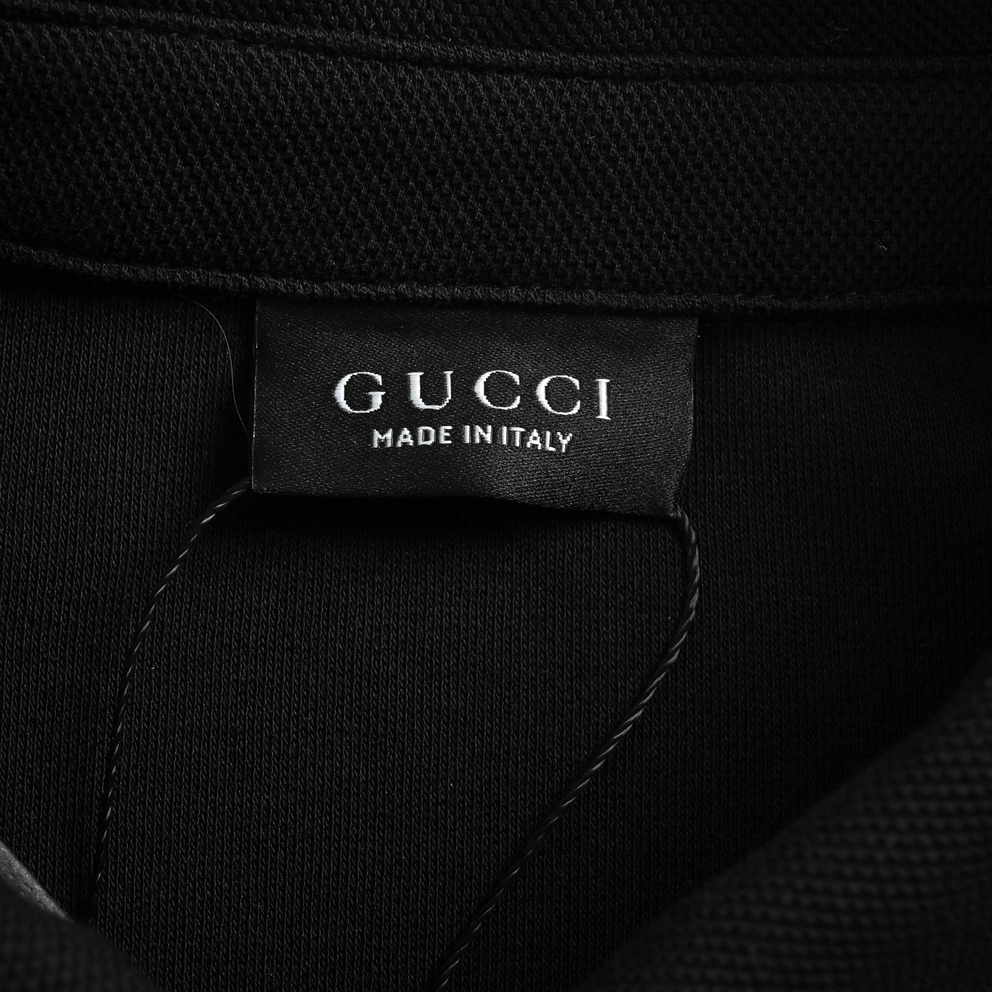 Gucci Shield New Emblem Embroidered Pique Cotton Long-Sleeve Shirt view