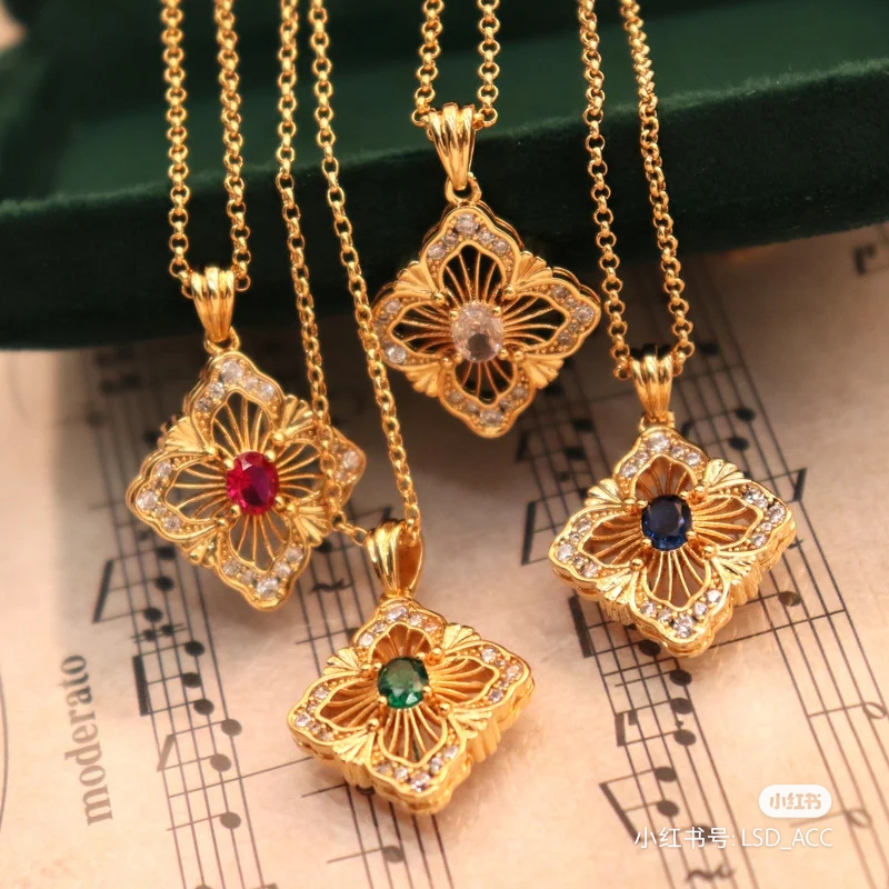 Buccellati Vintage Diamond Lace Necklace Yellow Gold