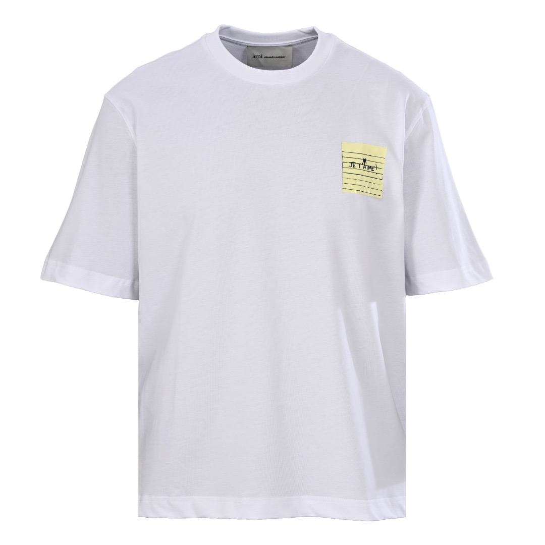 AMI Paris ADC Heart Logo Box-Fit T-Shirt