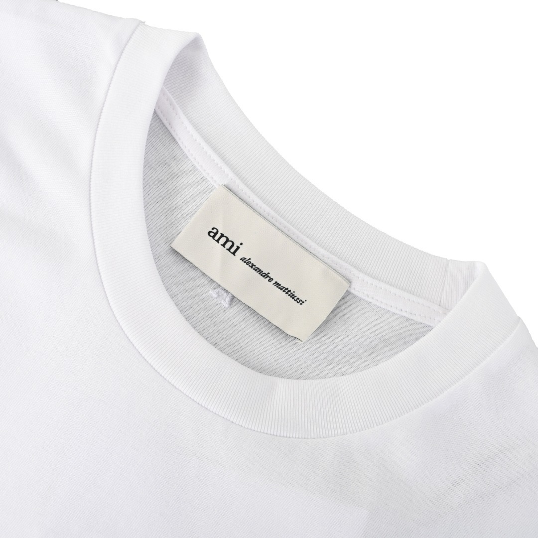 AMI Paris ADC Heart Logo Box-Fit T-Shirt view