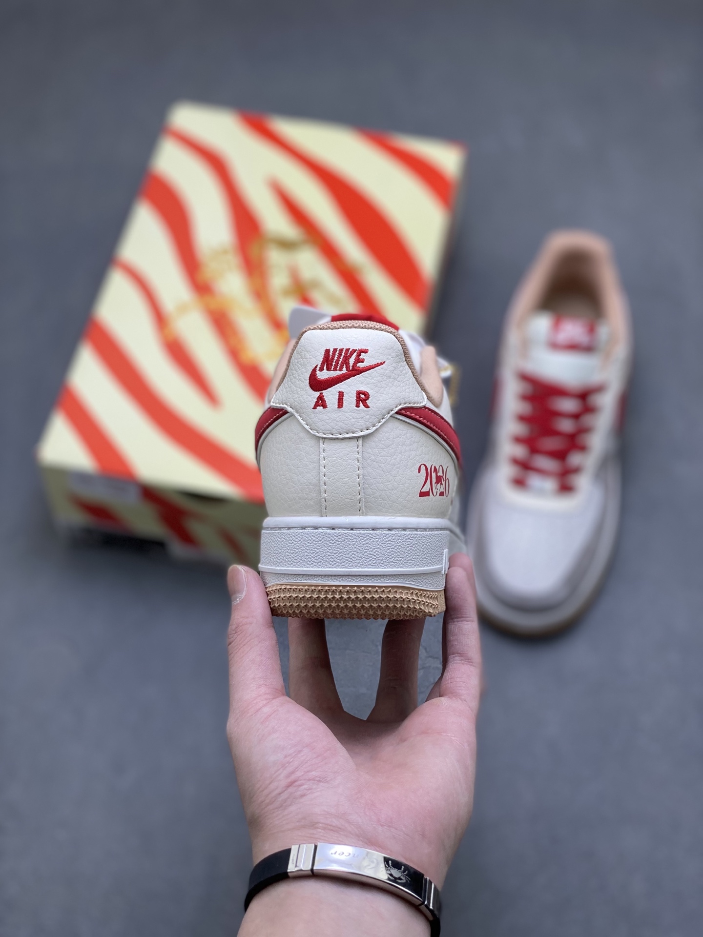 Nike Air Force 1 '07 Low White Red view