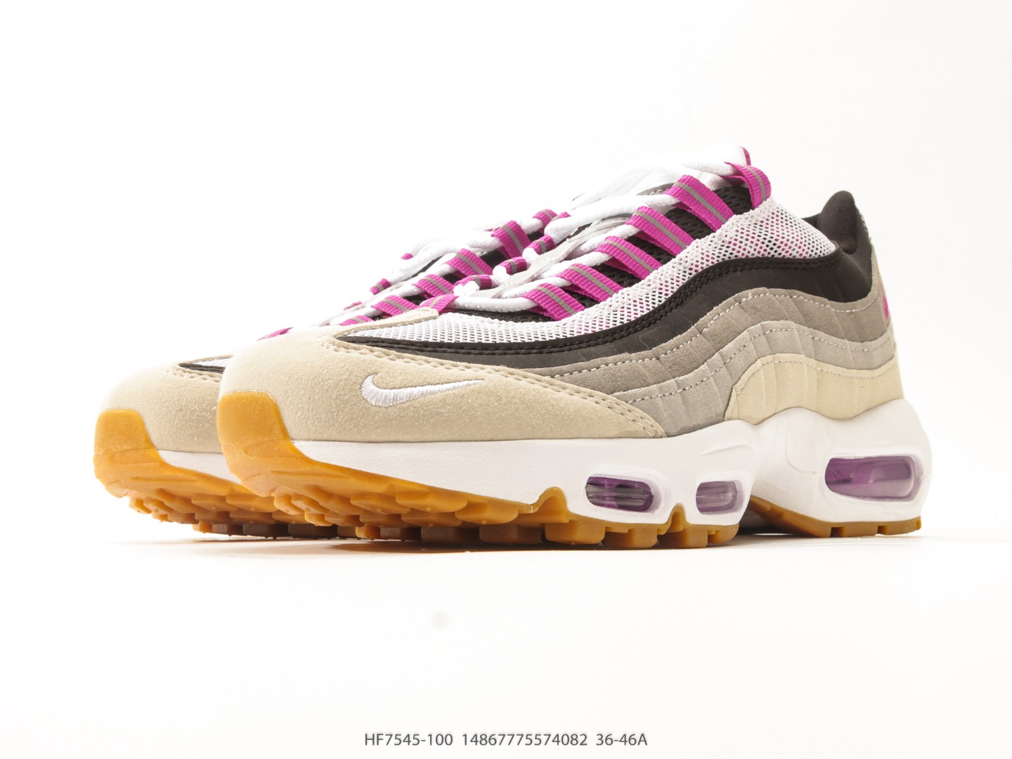 Nike Air Max 95 Beige Pink Purple view