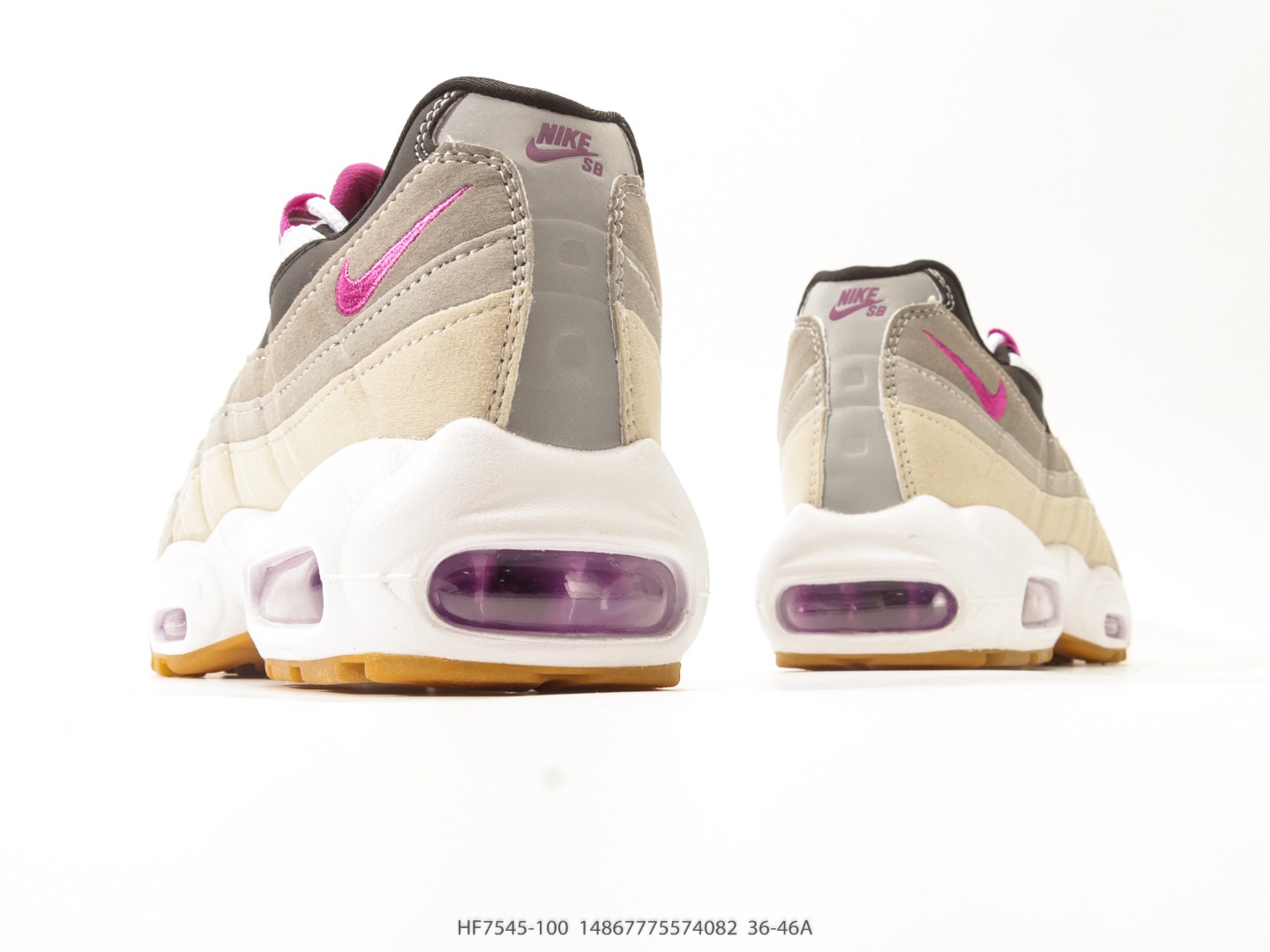 Nike Air Max 95 Beige Pink Purple view