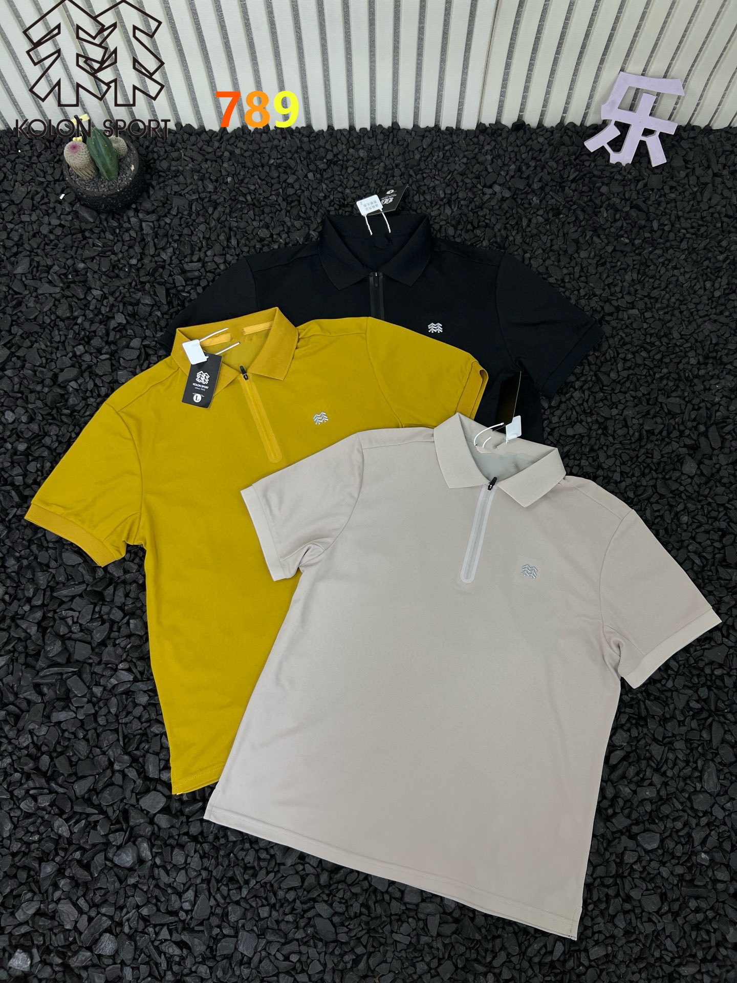 Kolon Sport Ice-Cool Quick-Dry Half-Zip Polo Shirt (3 Colors)