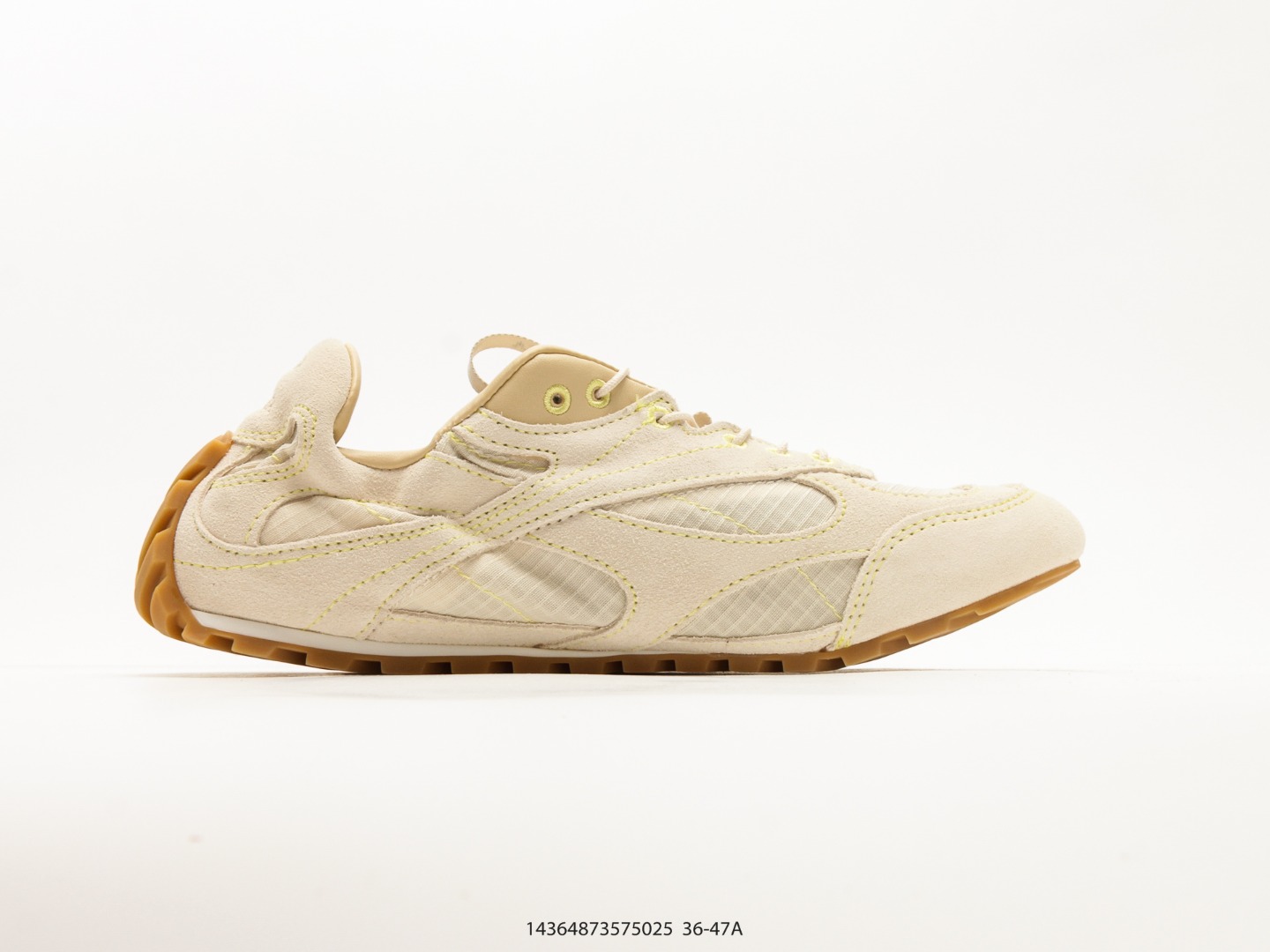Bottega Veneta Orbit Flash Suede Low-Top Sneaker view