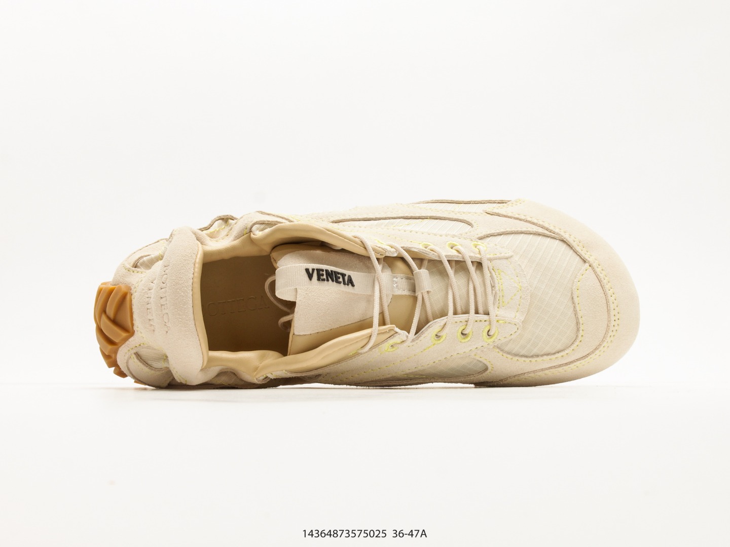 Bottega Veneta Orbit Flash Suede Low-Top Sneaker view