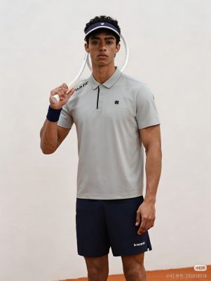 Kolon Sport Silicone Logo Sport Polo Shirt