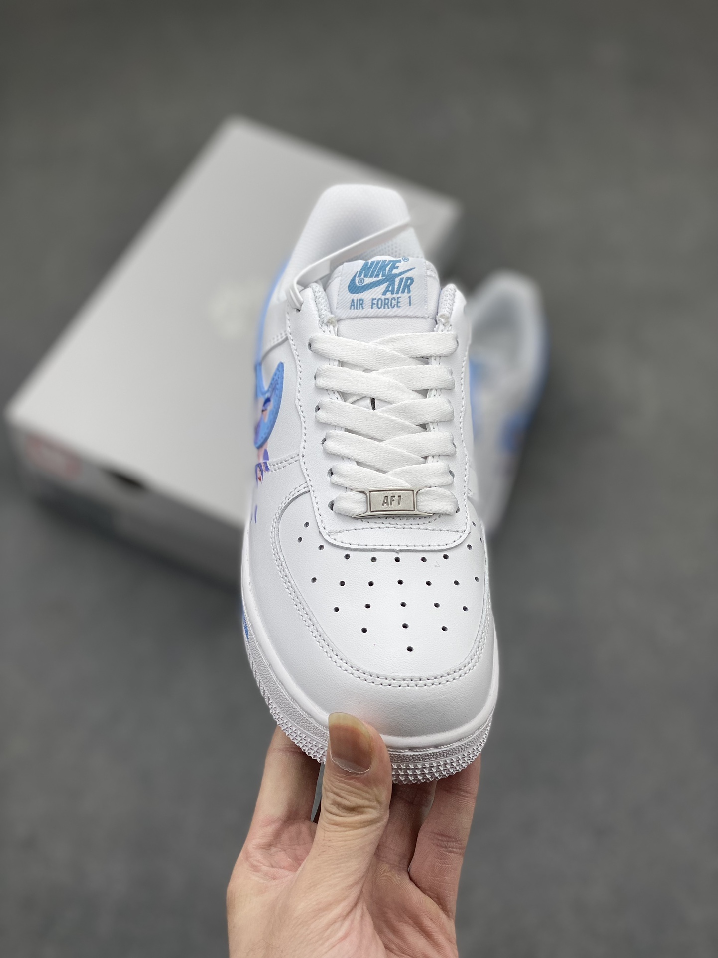 Nike Air Force 1 Low Cherry Blossom White Blue view